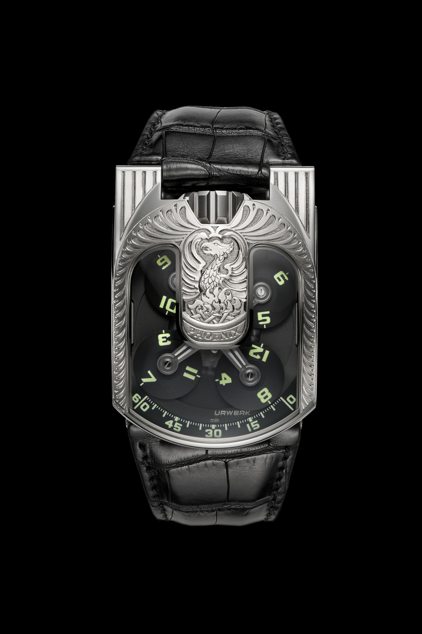 Replica Urwerk UR-103 Phoenix Only Watch 2011 White Gold Watch